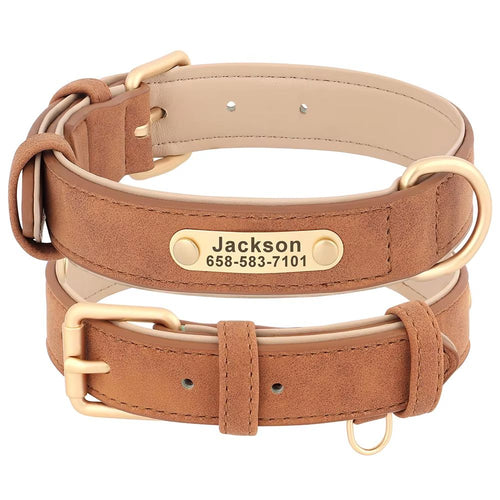 Collier Chien Personnalisé Cuir