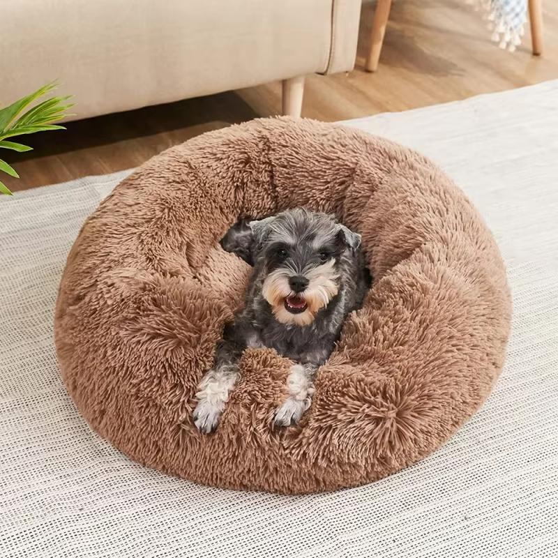 Lit rond pour animaux de compagnie