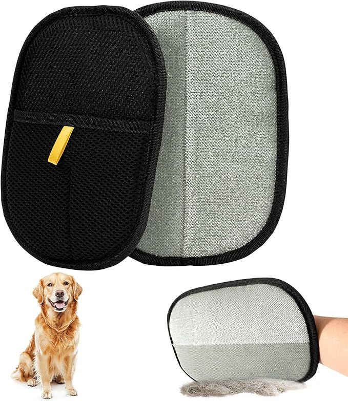 Gants de Toilettage Anti-Poils pour Chien & Chat | Brosse Dépoussiérante Statique