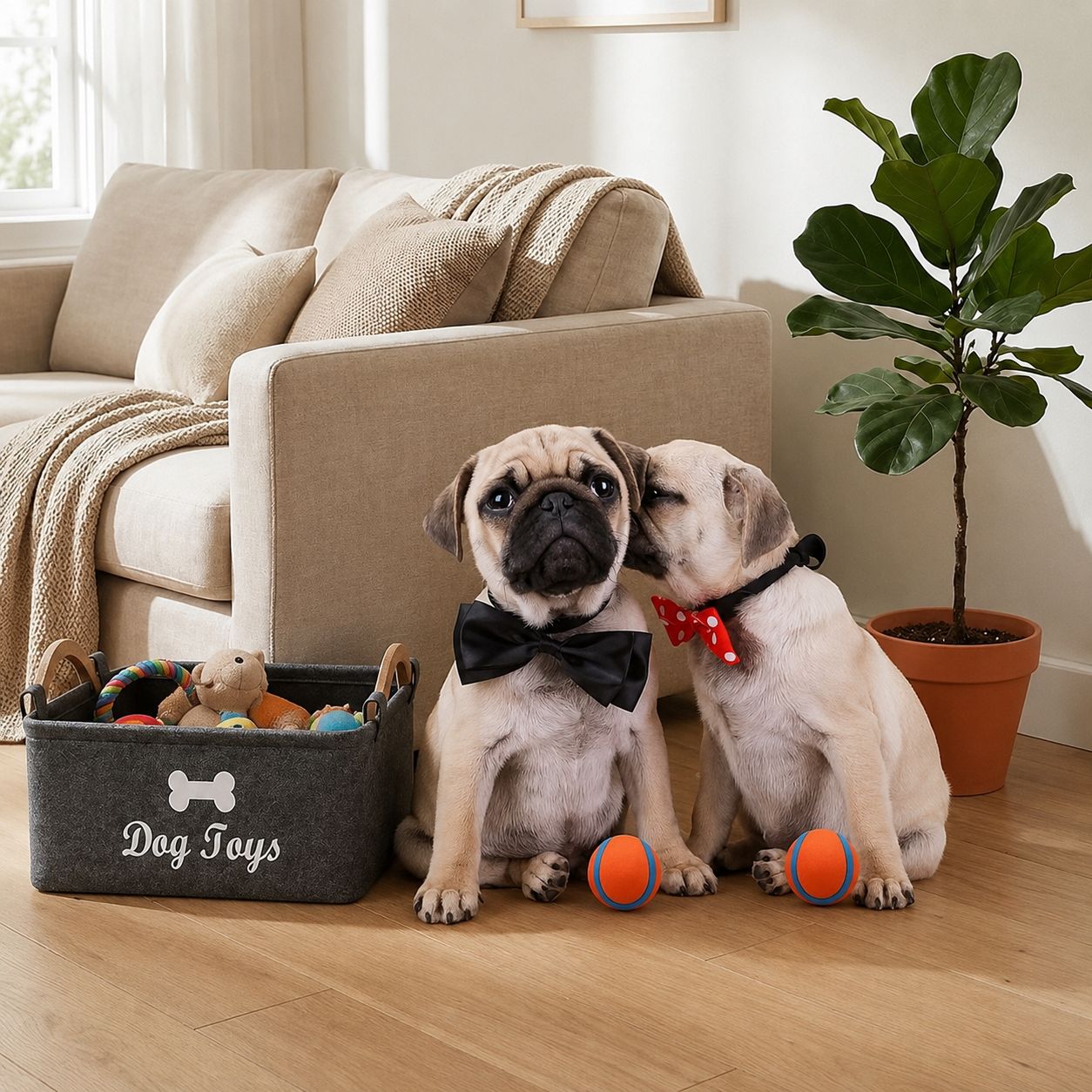 Panier de rangement chien pliable