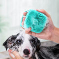 Brosse de Bain en Silicone pour Chien Distributeur de Shampoing & Massage