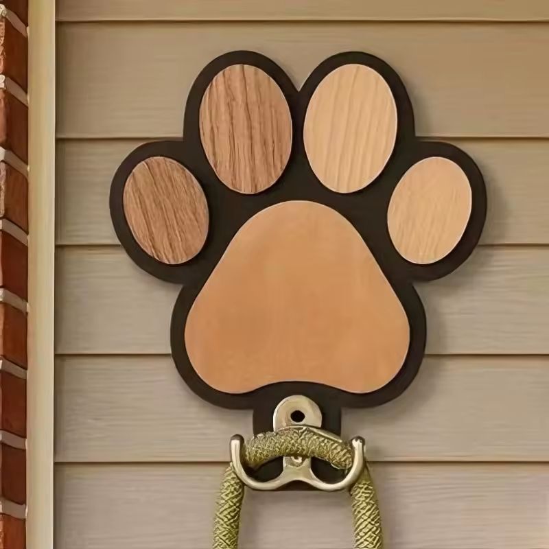 Crochets Muraux Patte en Bois Décoration & Organisation pour Amoureux des Animaux